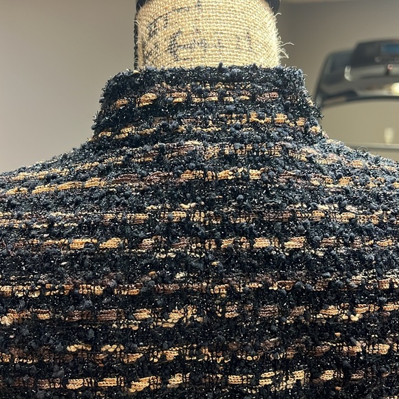 Pre Loved Blazer Multi Tweed Like Material Jones New York Sz 8 RUNS VERY SMALL! - Picture 7 of 13